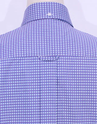 Blue And Pink Small Check Shirt - Modshopping Clothing