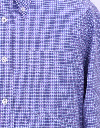 Blue And Pink Small Check Shirt - Modshopping Clothing
