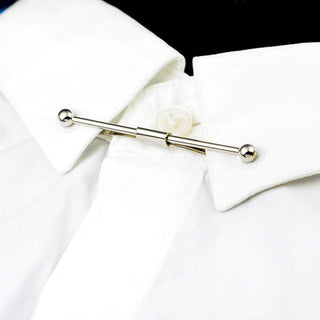 Silver Metal Collar Clip Shirt For Men's - Modshopping Clothing