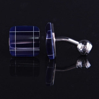 men's classical luxury stone square cufflinks for men, vintage style - Modshopping Clothing