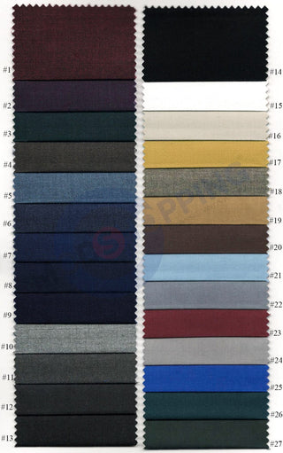 Custom Suit | Plain Color Exclusive Cotton and Wool Blend Suit - Modshopping Clothing