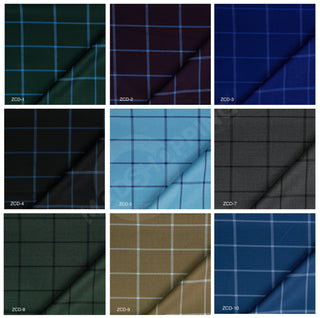 Custom Trouser | Windowpane Check Trouser - Modshopping Clothing