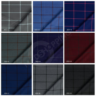Custom Trouser | Windowpane Check Trouser - Modshopping Clothing
