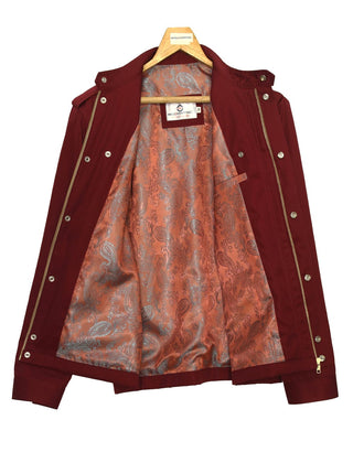 Burgundy Scooter Jacket - Modshopping Clothing