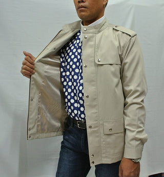 Light Khaki Scooter Jacket - Modshopping Clothing