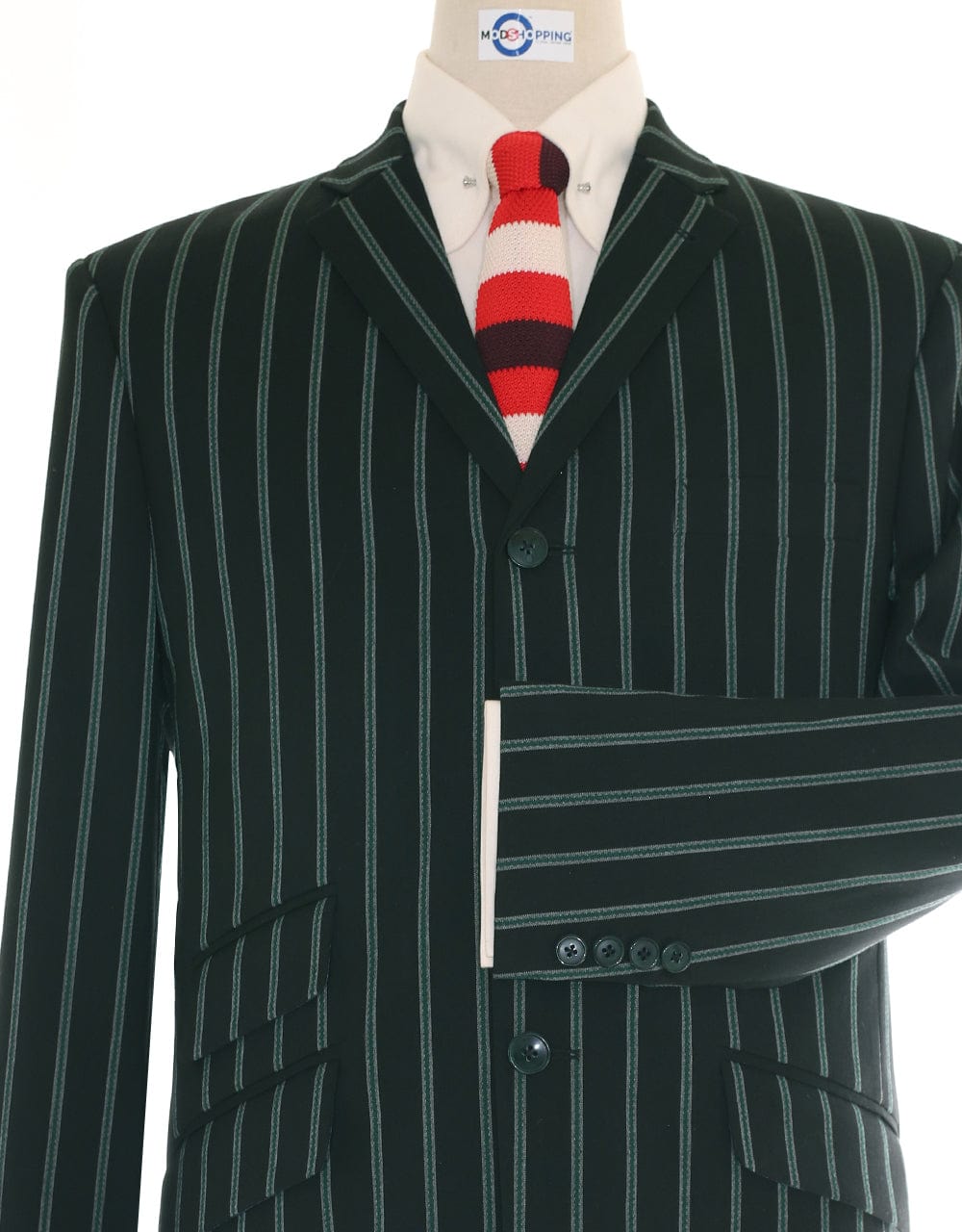 Boating Blazer Black and Green Striped Blazer Men s