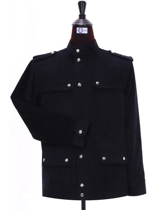 Black Corduroy Scooter Jacket - Modshopping Clothing