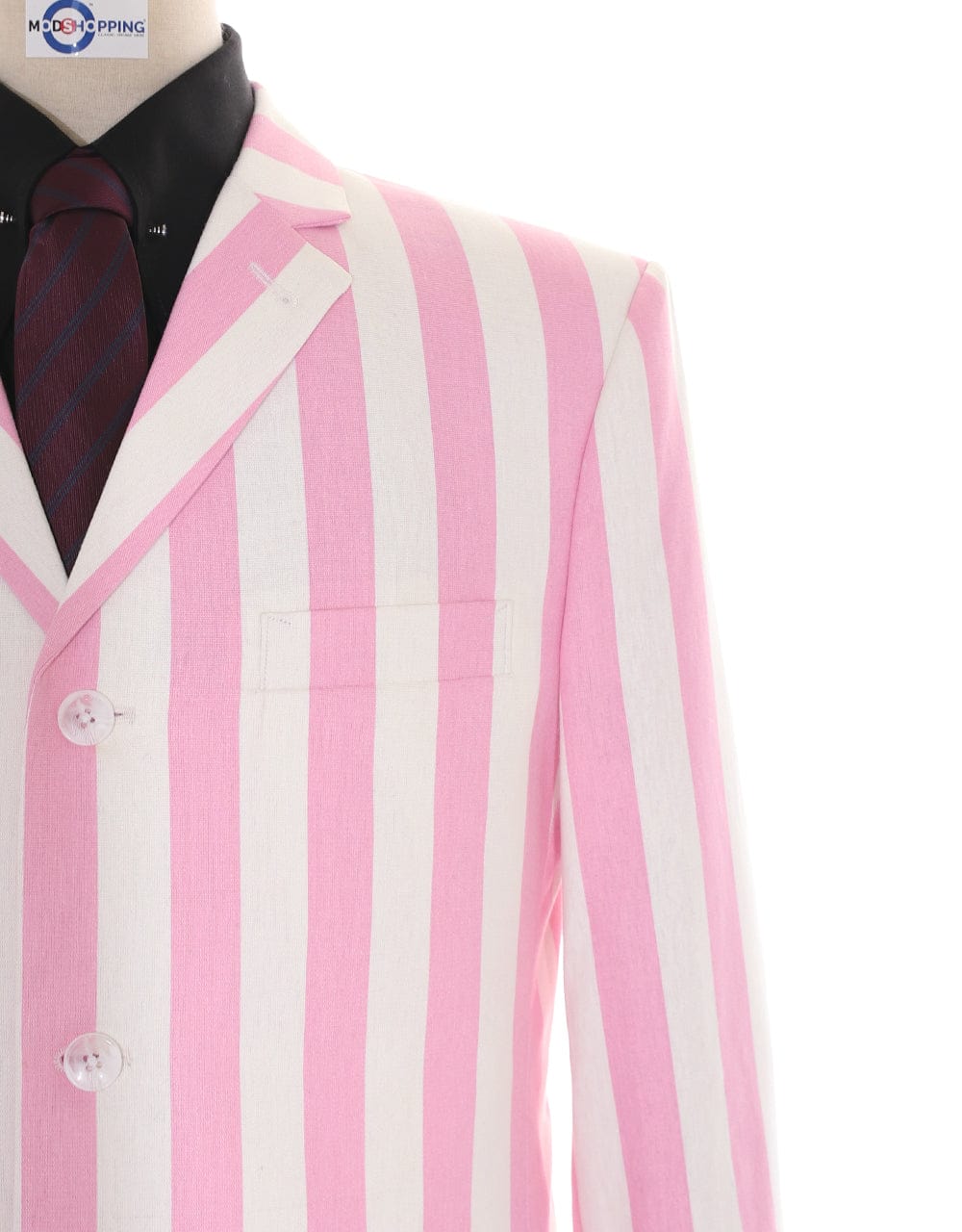 Boating Blazer Pink and White Striped Blazer