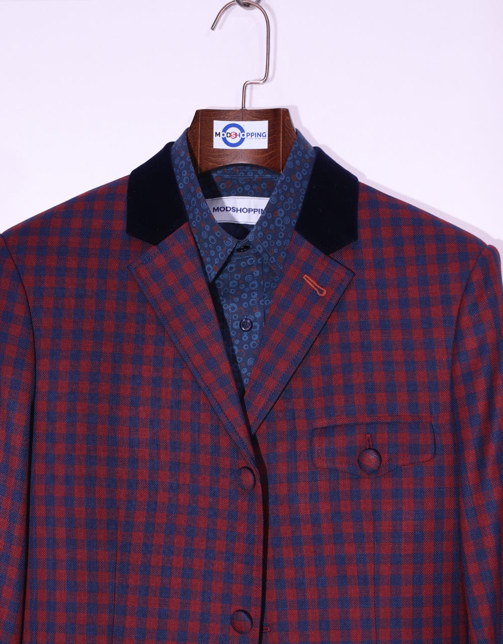 Buffalo check blazer sale