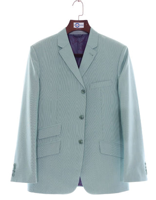 Green Striped Summer Jacket - Modshopping Clothing
