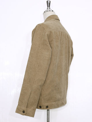 Mens Retro Style Brown Corduroy Jacket - Modshopping Clothing