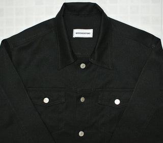 Vintage Style Black Denim Jacket - Modshopping Clothing
