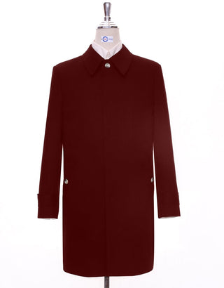 Burgundy Mac Coat - Modshopping Clothing