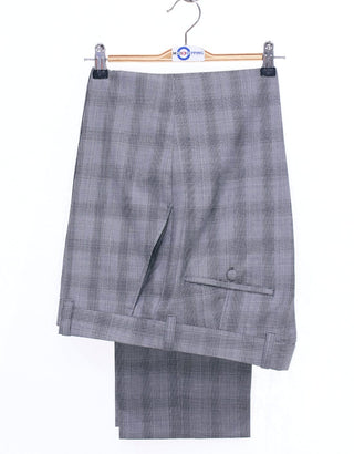 Mod Trouser | Grey Prince Of Wales Check Trouser Men's - Modshopping Clothing