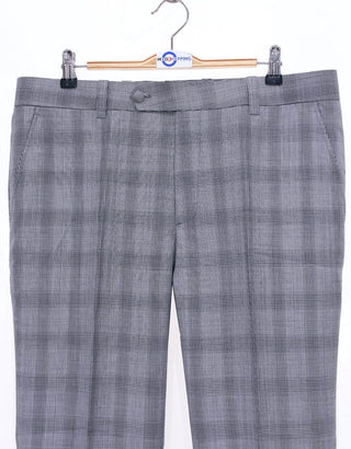 Mod Trouser | Grey Prince Of Wales Check Trouser Men's - Modshopping Clothing