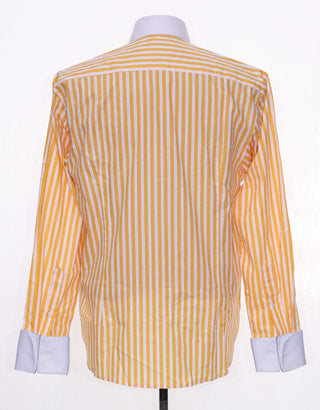Orange And White Stripe Shirt - Modshopping Clothing