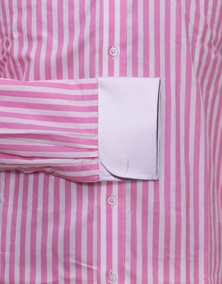 Pink And White Stripe Shirt - Modshopping Clothing