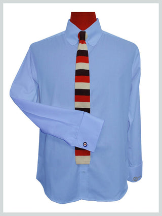 Tailored Shirt Sky Tab Collar Shirt Men's - Modshopping Clothing