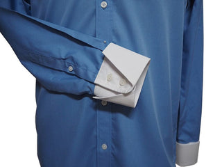 Tab Collar Shirt | Sky Blue Shirt - Modshopping Clothing