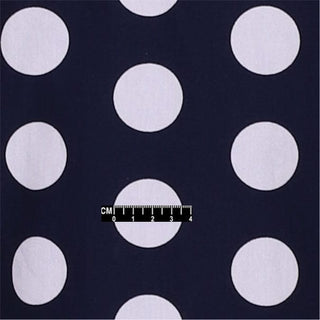 Mod Shirt | Large Dark Navy Blue Polka Dot Shirt - Modshopping Clothing