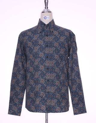 60s Style Multi Color Paisley Shirt - Modshopping Clothing