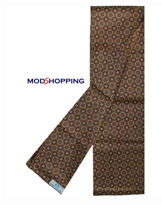 mod fashion hand made brown big dot retro scarf for men - Modshopping Clothing