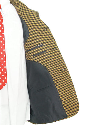 Suit Deals| Buy Brown And Black Houndstooth Suit Get Free 3 Products - Modshopping Clothing