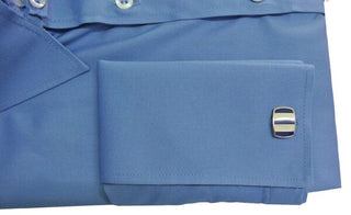 Vintage Style Sky Blue Tab Collar Shirt - Modshopping Clothing