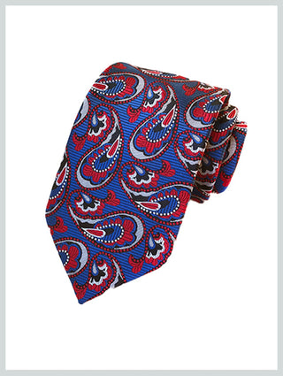 Knitted Tie | Multi Color Paisley Tie - Modshopping Clothing