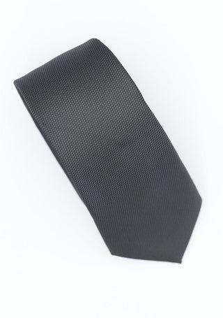 retro mod style grey bird's eye necktie for men - Modshopping Clothing