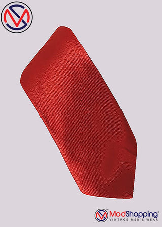retro mod style red necktie for men - Modshopping Clothing