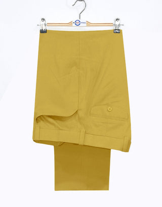 60s Style Mustard Yellow Chino Trouser - Modshopping Clothing
