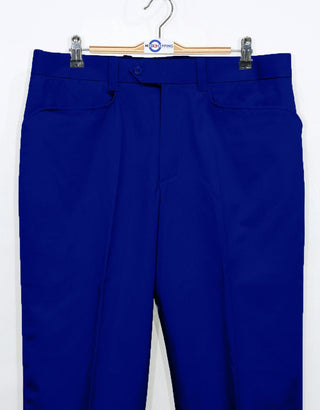 60s Style Royal Blue Chino Trouser - Modshopping Clothing