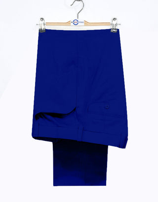 60s Style Royal Blue Chino Trouser - Modshopping Clothing