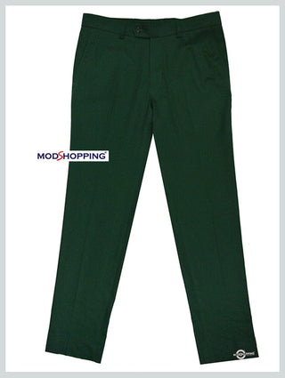 sta press trousers| original vintage style green casual sta press trouser - Modshopping Clothing