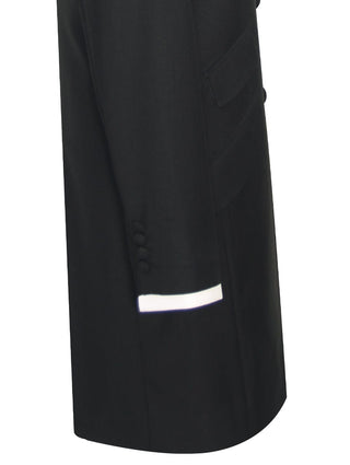 Women's Jacket | Vintage Style Black Color 3 Button Long Jacket - Modshopping Clothing