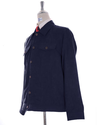 Vintage Navy Blue Corduroy Jacket - Modshopping Clothing